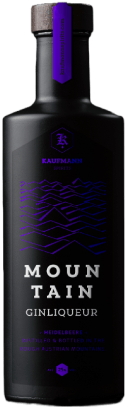 Kaufmann Spirits, Mountain Ginliqueur Heidelbeere 500 ml - Weinatelier Agnes