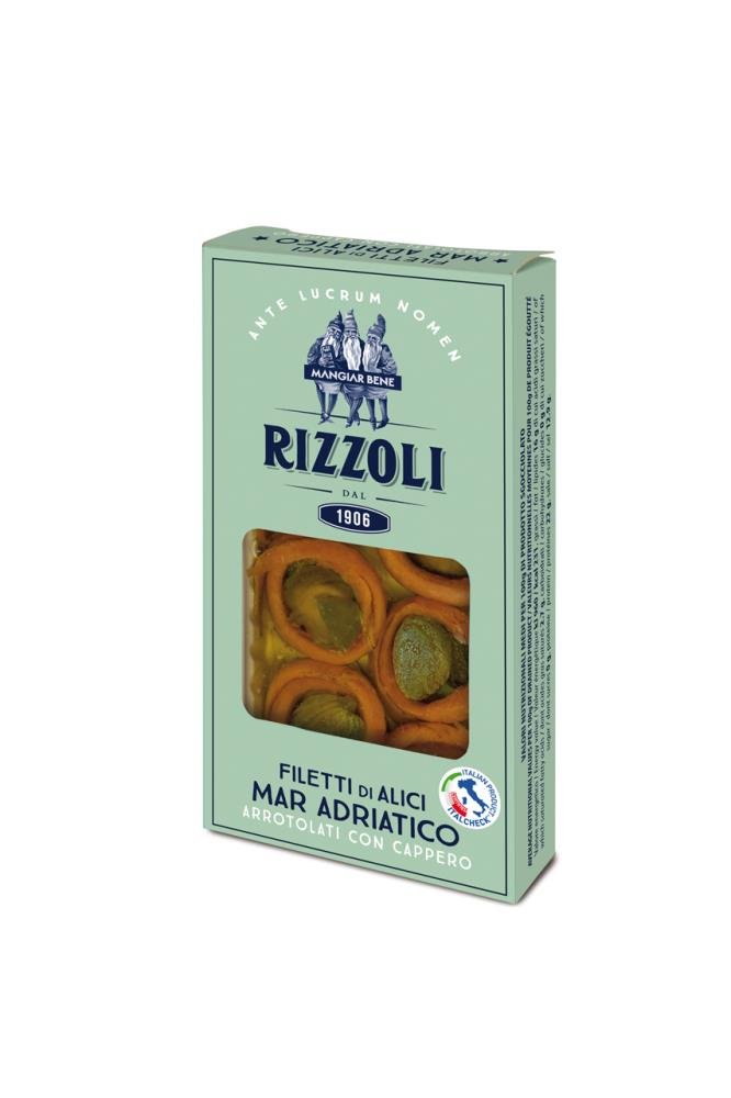 Rizzoli, Filetti di Alici Mar arrotolati con cappero, 40 g ...